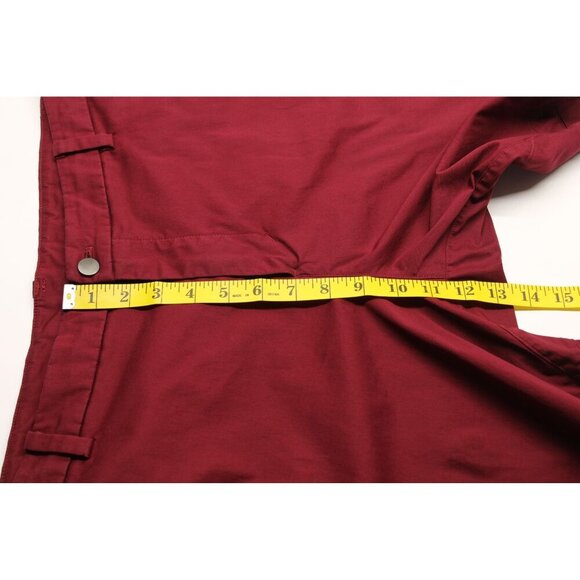 Lululemon Men's Commission Short Slim Chino 9" Oxblood Red Sz 36 - Picture 5 of 9
